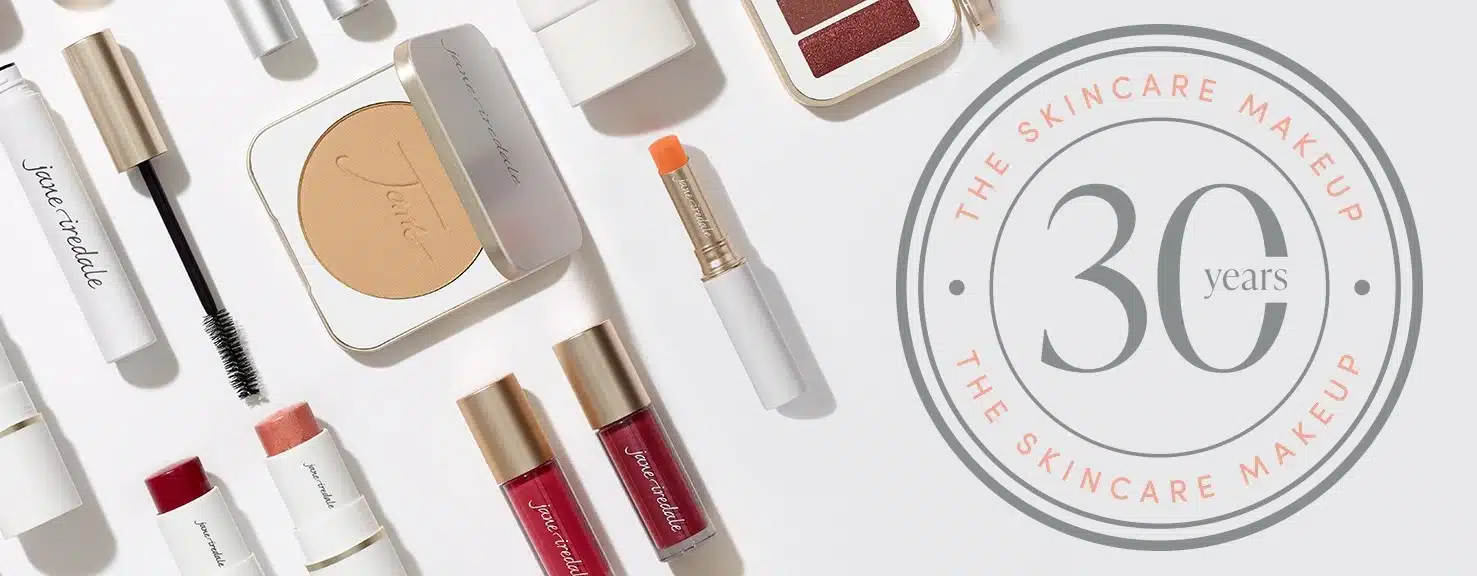 a group of makeup products